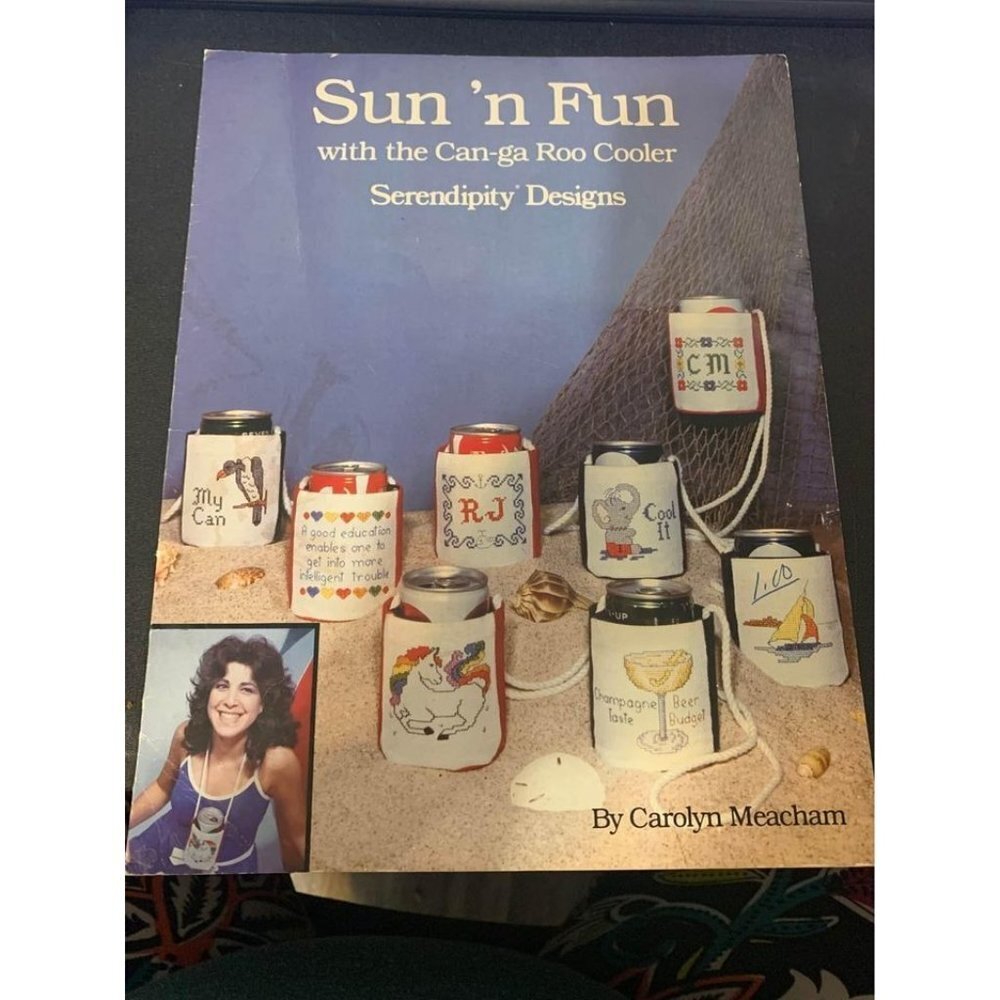 Vintage 1984 Sun ‘n Fun Can-ga Roo Cooler Cross Stitch Craft Book